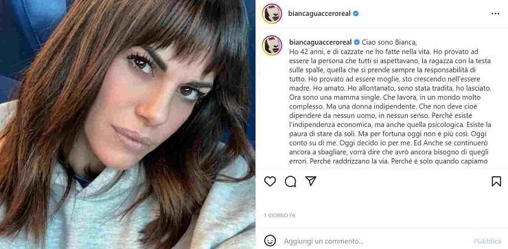 Bianca Guaccero “so che non tutti capiranno le mie scelte…”